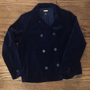 Old Navy Velvet Like Pea Coat